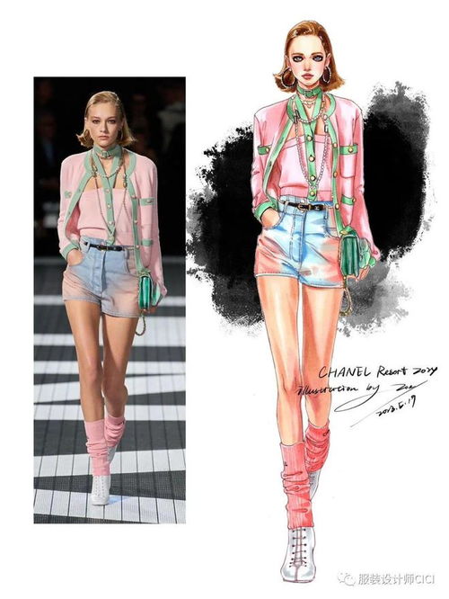 手繪服裝效果圖上色步驟分享